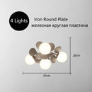 Axyaa Modern Chandelier: Macaron Warm Ceiling Light for Bedroom, Living Room, Dining Room