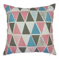 Axyaa Geometric Square Checked Pillowcase – Black and White Stripe Cushion Cover