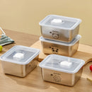 Axyaa Stainless Steel Square Food Storage Container for Fresh-keeping