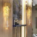 Axyaa Gold Luxury Rain Drop Wall Light for Elegant Living Room Decor