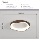 Axyaa Modern LED Ceiling Lights - Cream Black White Grey Wooden Flower Shape