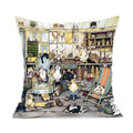 Axyaa Naughty Cat Cushion Cover - Cute Cartoon Throw Pillow Case for Home Decor