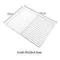 Axyaa Stainless Steel Baking Pan Cooling Rack Grid Bread Pastry Tray BBQ Oil Filter