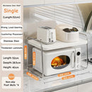 Axyaa Pull Out Microwave Shelf Sliding Kitchen Storage Rack Stainless Steel Shelves