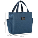 Axyaa Insulated Lunch Bag with Large Capacity and Double Side Pocket