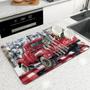 Absorbent Draining Mat by Axyaa: Antiskid Kitchen & Bathroom Quick Dry Pad