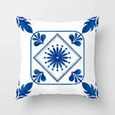 Axyaa Blue Mandala Pattern Pillow Case 45*45cm