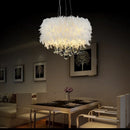 Branded Axyaa Feather Crystal Pendant Lamp for Indoor Lighting Decoration