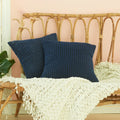 Axyaa Corduroy Fuzzy 18x18 Inch Cushion Cover for Sofa, Ultra Soft Home Decor Pillowcase