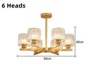 Axyaa Modern Luxury Black Gold Chandelier Pendant Lamp for Indoor Lighting
