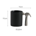 Axyaa Gold Ceramic Hammer Cup with Camellia Flower Design - 320ml Europea