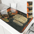 Axyaa Halloween Kitchen Draining Mat Absorbent Anti-slip Quick Dry Bathroom Drain Pad