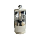 Axyaa Makeup Brush Holder with Automatic Lift and Dustproof Lid