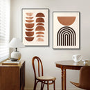 Nordic Minimalist Style Abstract Line Graphic Wall Art Prints by Axyaa