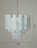 Axyaa Glass Chandelier Ceiling Pendant: Classic Luxury Kitchen Living Room Lighting