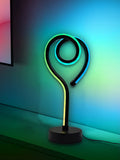 Axyaa Heart Spiral Desk Lamp: Artistic USB Color-changing Light for Any Room