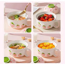Axyaa Kawaii Strawberry Ramen Bowl with Lid - 700ml