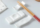 Axya Ceramic Japanese Tableware Set: Spoon & Chopstick Holder Bracket