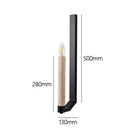 Axyaa Yellow Cave Stone Candle Sconce Light - Wabi Sabi Style for Living Room and Hotel
