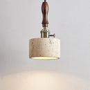 Axyaa Nordic Stone Travertine LED Pendant Light Hanging Fixture for Living Room