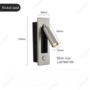 Axyaa LED Adjustable Angle Reading Wall Lamp with Switch for Bedroom Atmosphere