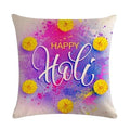 Axyaa Holi Holiday Pillowcase: Vibrant Decor for Home, Office, or Party