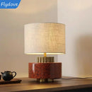 Axyaa Ceramic Villa Desk Lamp - Artful Bedroom Lighting for Home, Hotel, or Study Room