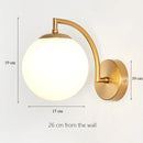 Luxury Brass Glass Wall Lamp Axyaa Home Art Deco Sconce Wall Lights