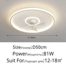 Axyaa White LED Ceiling Fan Light | 360° Rotation for Bedroom, Bathroom, Kitchen | Indoor Lighting Fixtures