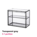 Axyaa Acrylic Stackable Storage Box with Magnetic Lid Transparent Showcase Organizer