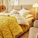 Axyaa Plush Cashmere Duvet Cover, Double-sided Fleece Comforter, Winter Warmth Blanket