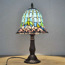 Axyaa American Water Lily Tiffany Style Table Lamp for Living Room and Bedroom