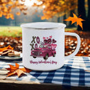 Axyaa Love Enamel Mug Set - Romantic Couples Coffee Cups