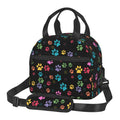 Axyaa Dog Paw Print Insulated Lunch Bag - Thermal Portable Bento Pouch