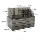 Axyaa Clear Makeup Organizer Set | Large Capacity Cosmetic Storage Drawer Box