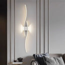 Axyaa Nordic LED Wall Sconce for Bedroom, Black/White Aluminum, AC85-265V