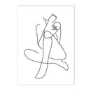Axyaa Abstract Nude Woman Canvas Poster Sexy Bedroom Decor Prints