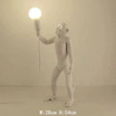Axyaa Monkey Pendant Lamp: Hemp Rope Creative Wall Sconce Light