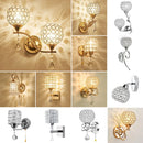 Axyaa Modern Crystal Wall Lamp for Home Living Room Bedroom Decor