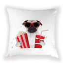 Cute Dog Cat Pillow Cover 45X45CM for Home Decor - Axyaa Brand