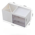 Axyaa Desktop Organizer Pen Holder Storage Box with Transparent Drawer