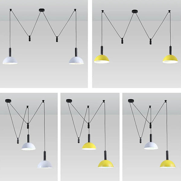 Axyaa Nordic Adjustable LED Pendant Lights for Kitchen and Dining Room Decor