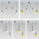 Axyaa Nordic Pulley Liftable LED Pendant Light for Dining Room and Kitchen Decor