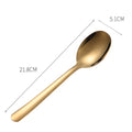 Axyaa Stainless Steel Long Handle Soup Spoon Colander Mixing Teaspoon Set
