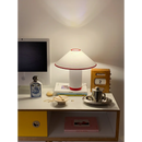 Axyaa Colette Table Lamp - Designer Cotton Retro Desk Light