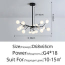 Nordic Firefly Pendant Light by Axyaa: Luxury Living Room Art Lamp, Creative Design Chandelier