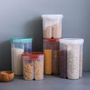 Axyaa 3L Transparent Rice Bucket Storage Container Kitchen Organizer