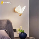 Luxury Gold Butterfly LED Wall Sconce by Axyaa - Bedroom & Living Room Lighting