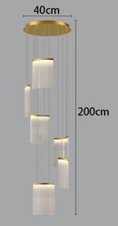 Axyaa Modern Staircase Chandeliers LED Pendant Light for Living Room Decor
