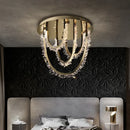 Axyaa Crystal LED Ceiling Light: Modern Designer Luxury Ceiling Lamp for Home Decoration